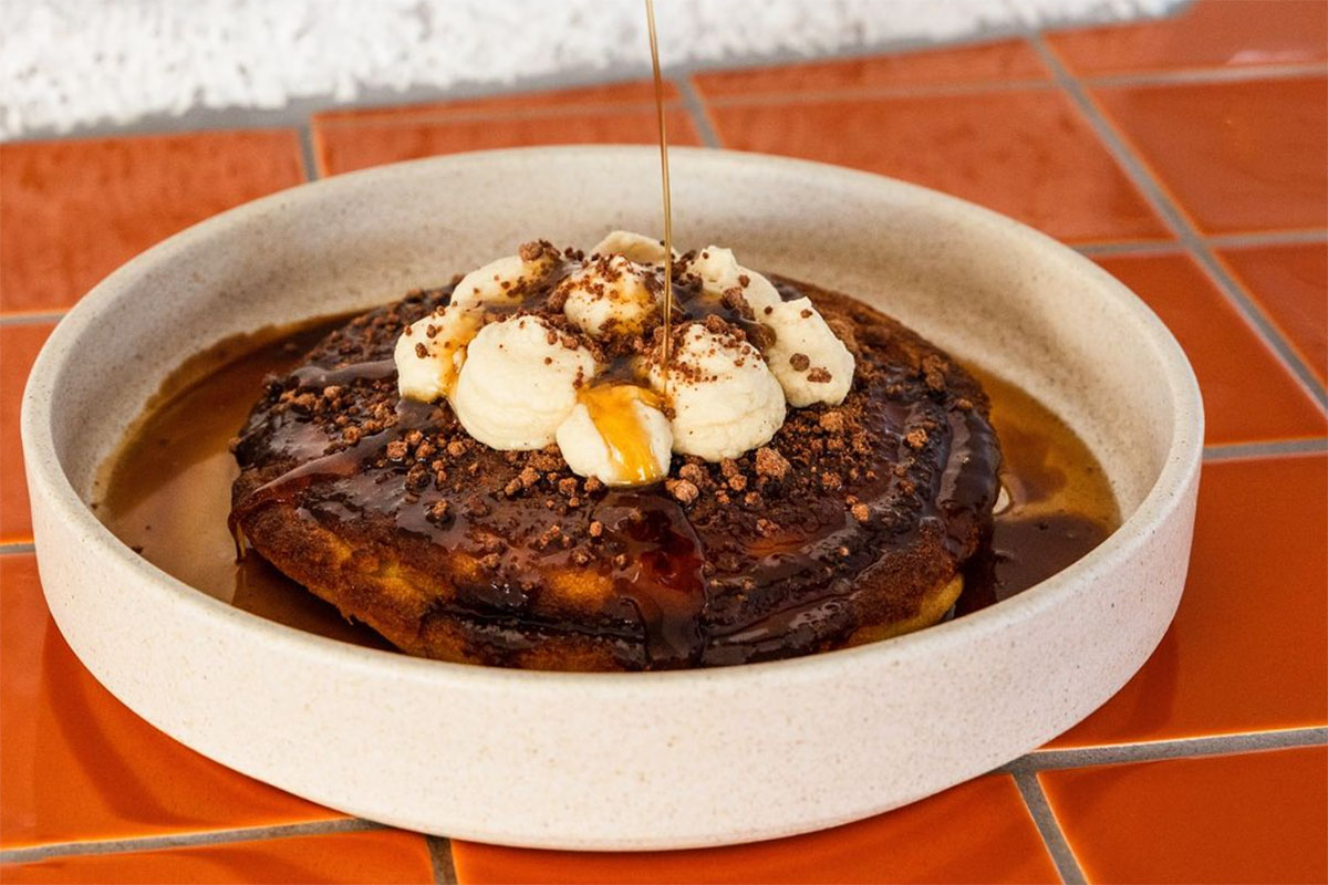 Tiramisu Hotcake, Kefi Cafe, Kirra (image supplied)